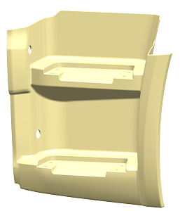 Щиток подножки 65656 (Технотрон)  грунт левый